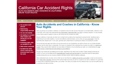 Desktop Screenshot of californiacaraccidentrights.com